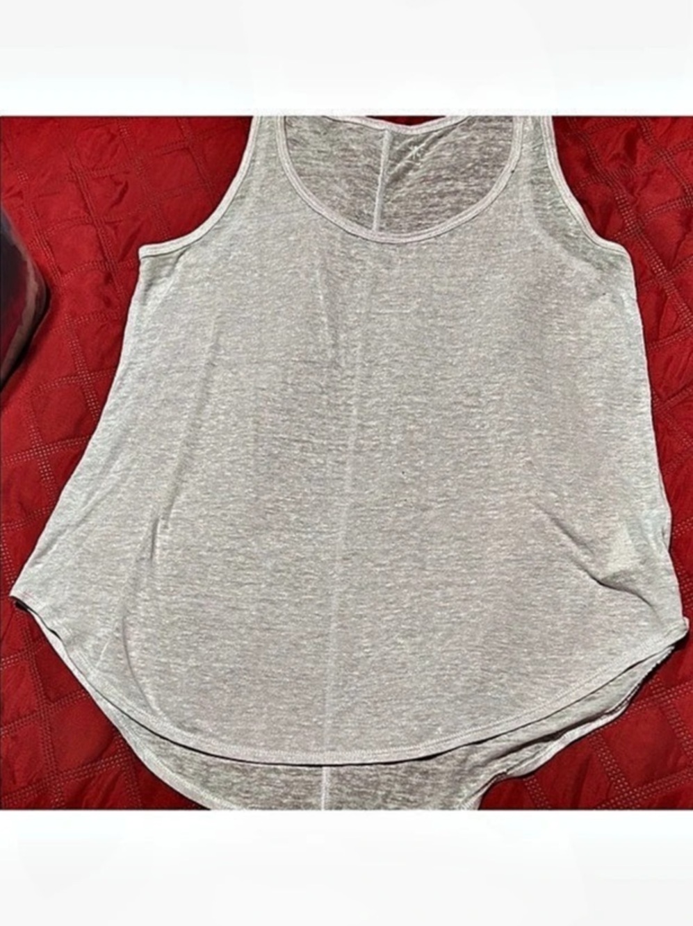 Old Navy EveryWear Slub-Knit Tank Top Gray Medium